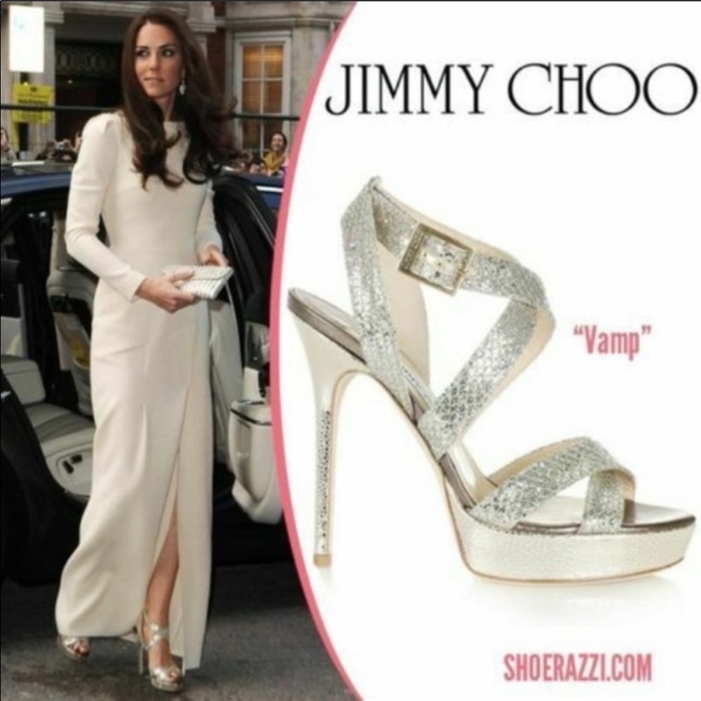 Jimmy Choo Vamp glitter champagne